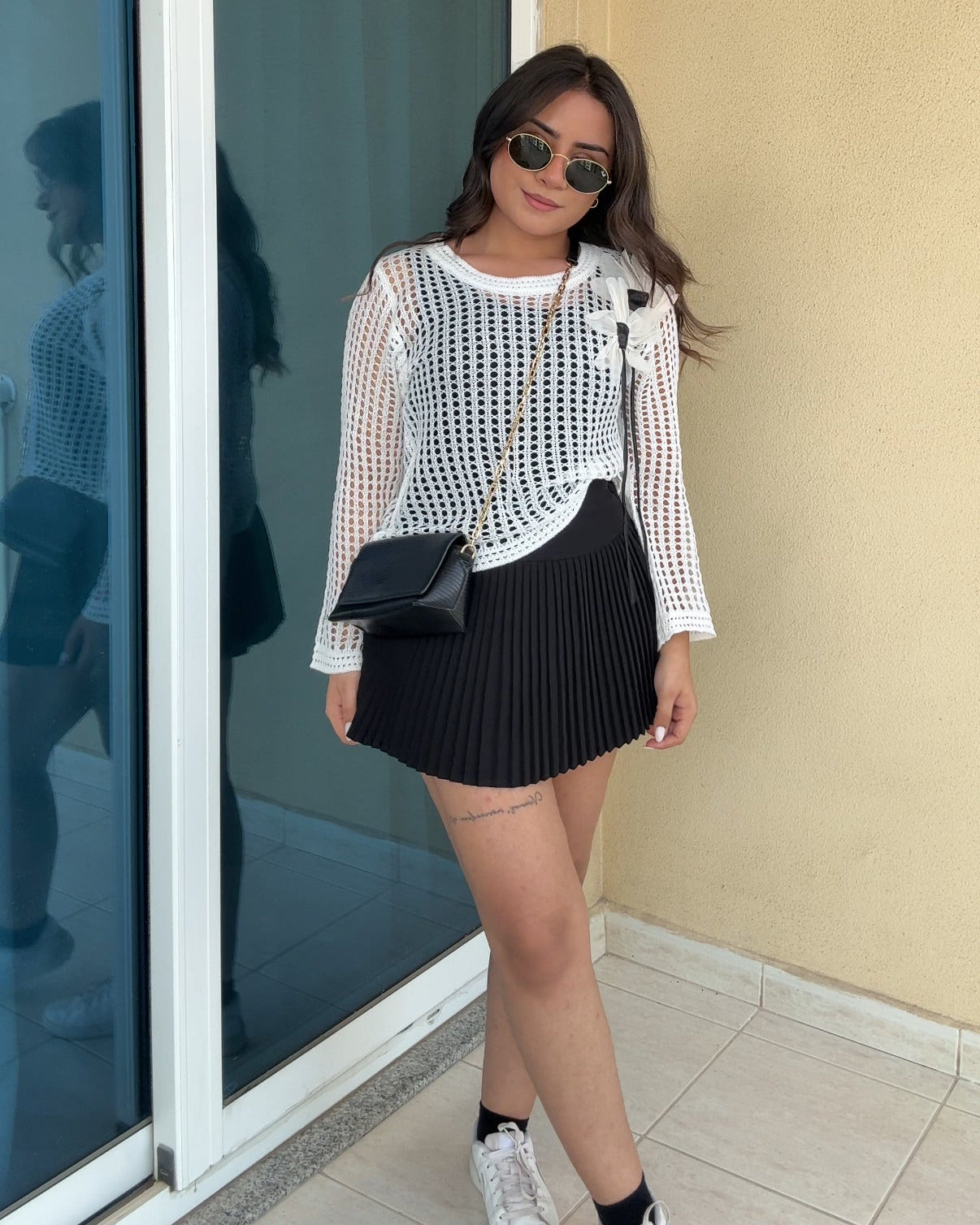Pleated Mini Tennis Skirt