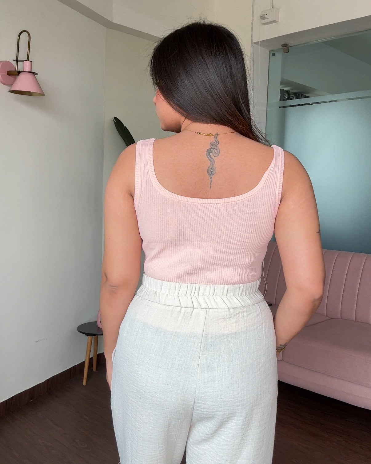 Premium Square Neck Button Up Light  Weight Cami Top