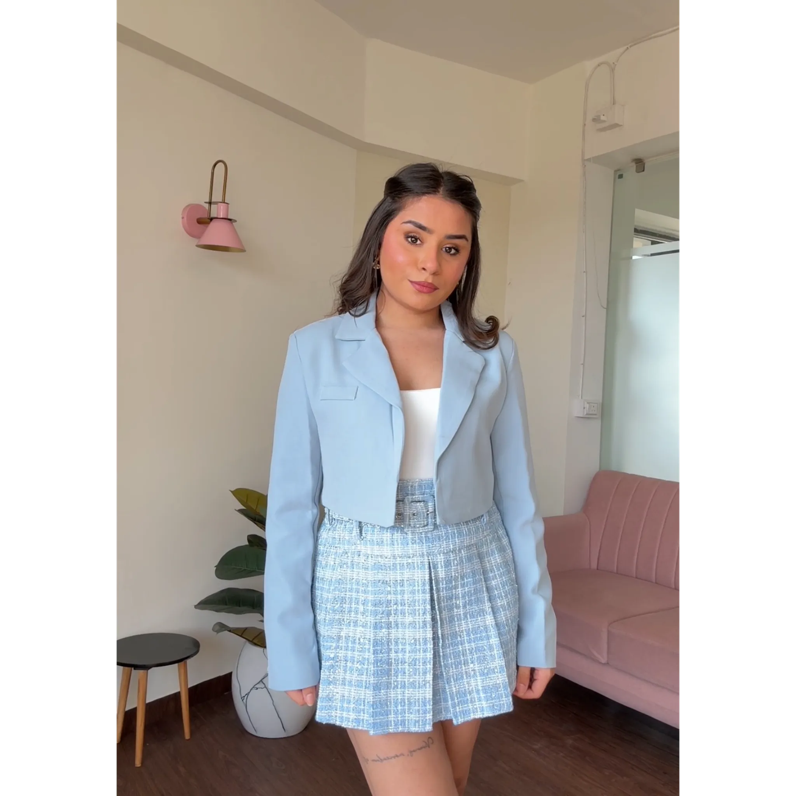 Premium Tailored Cropped Women's Blazer