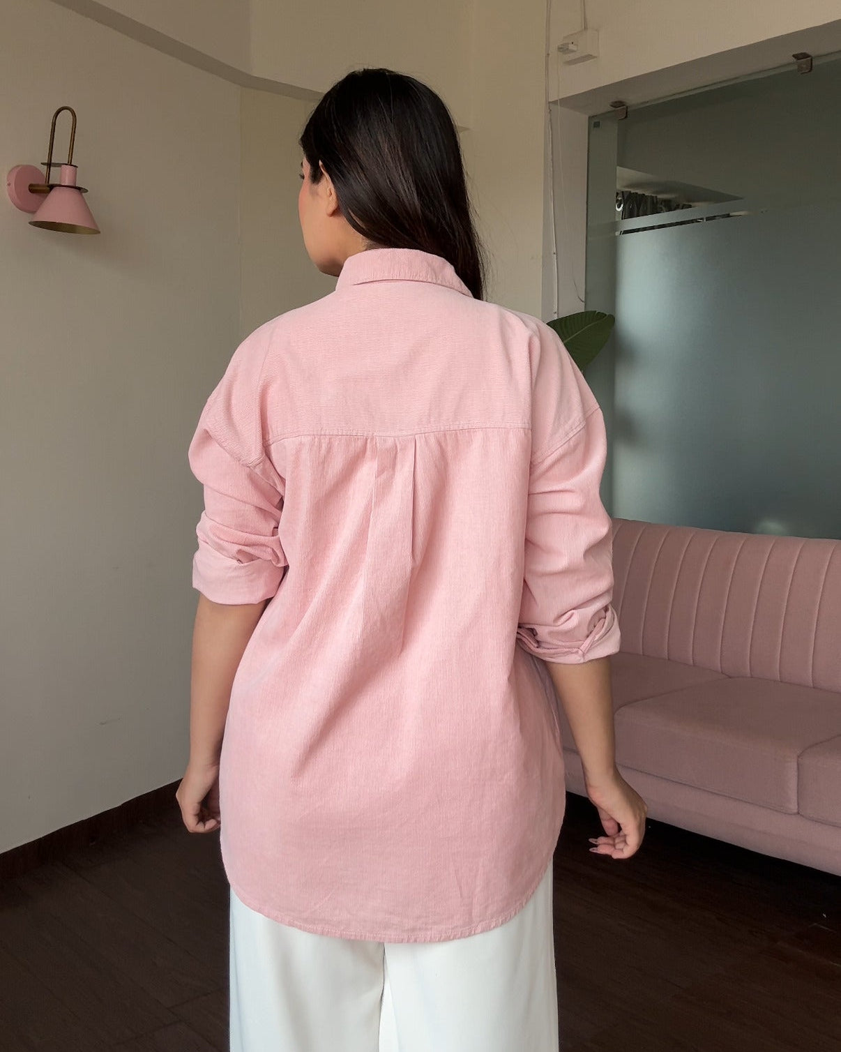 Relaxed Fit Oversized Button Down Shirt