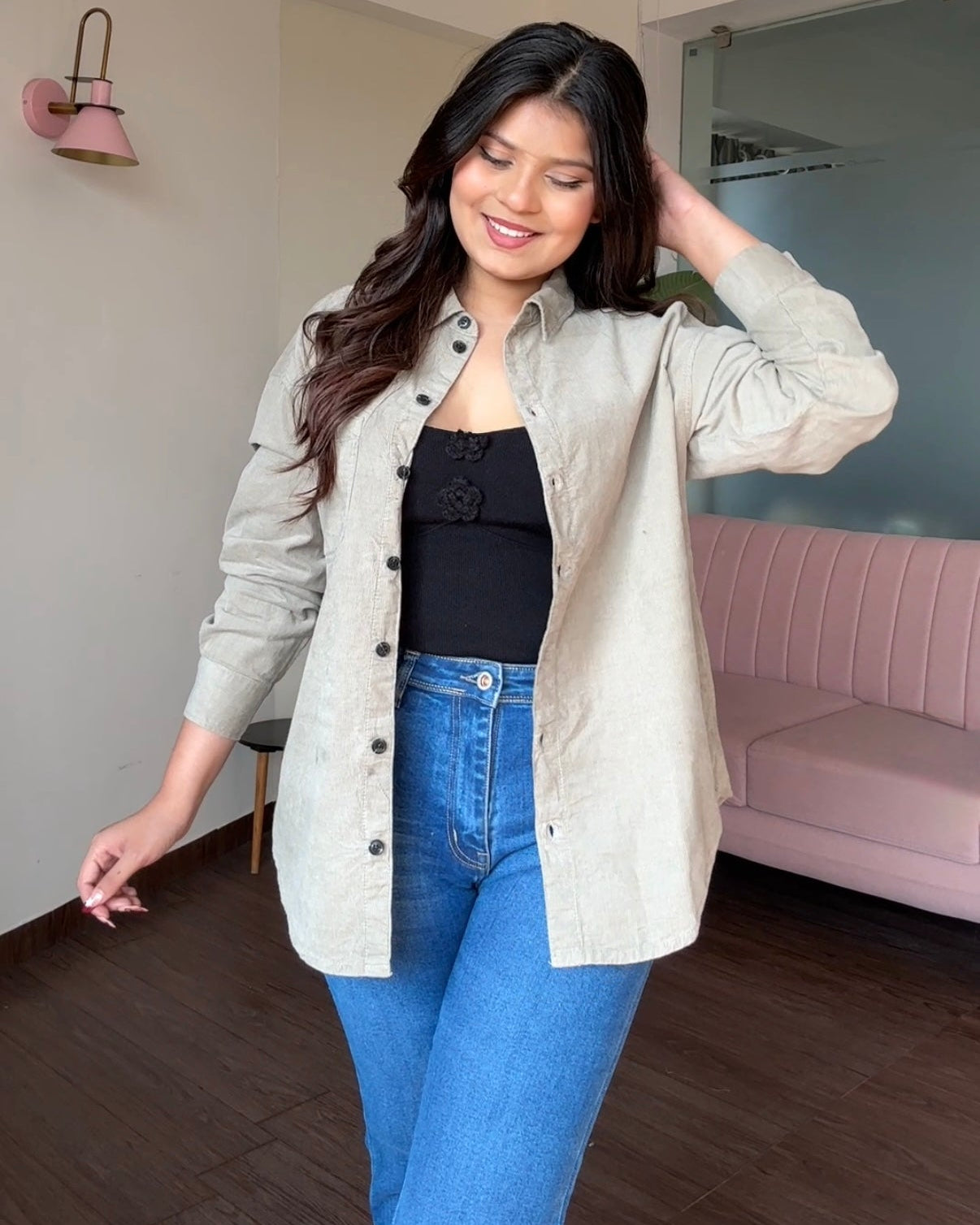 Relaxed Fit Oversized Button Down Shirt
