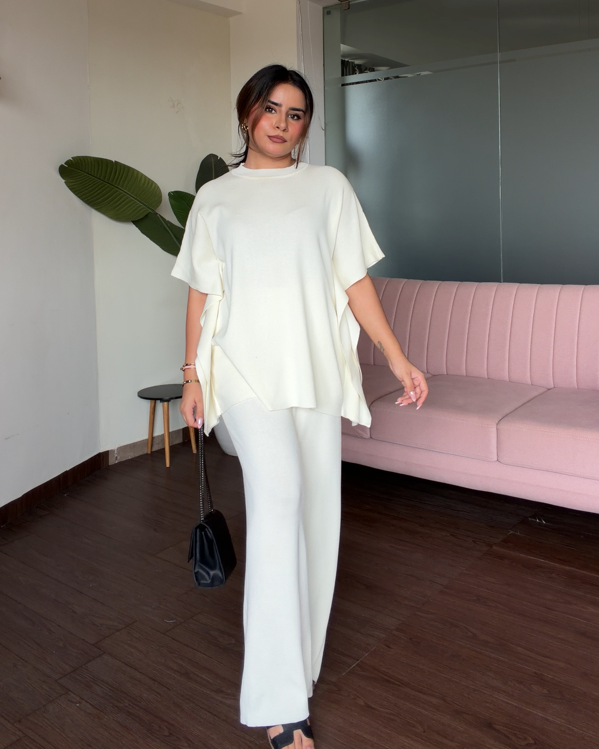 Round Neck Relaxed Fit Co-ord Set