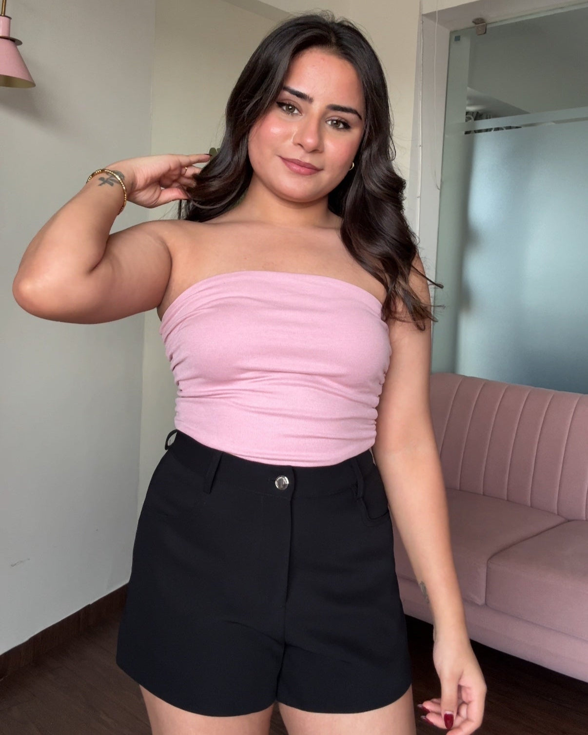 Ruched Tube Top