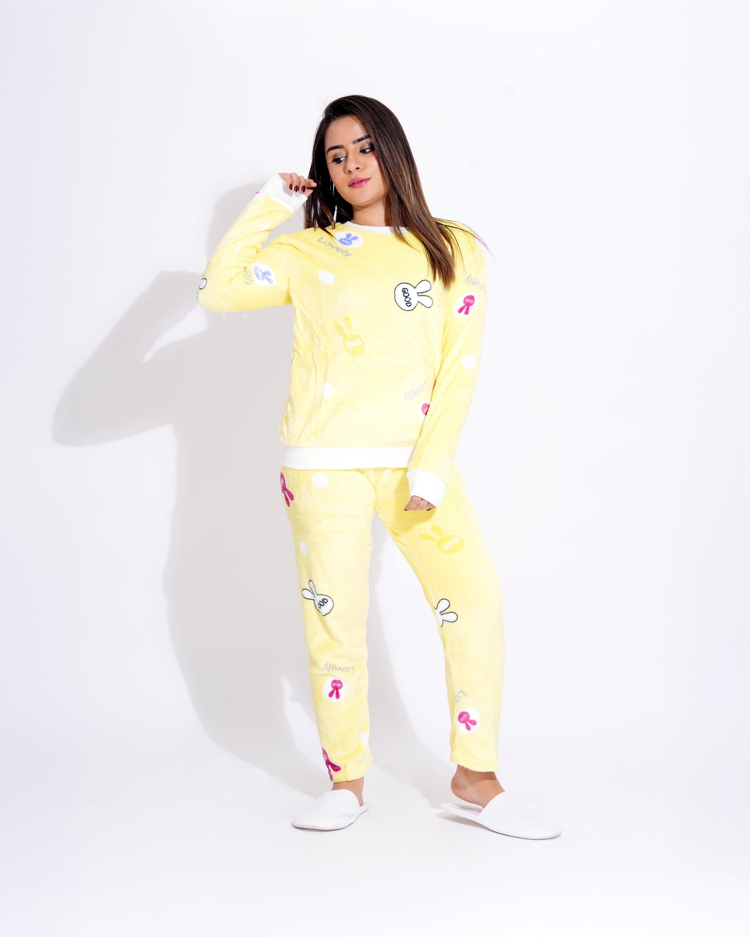 Bunny Printed Lounge Co-ord Set