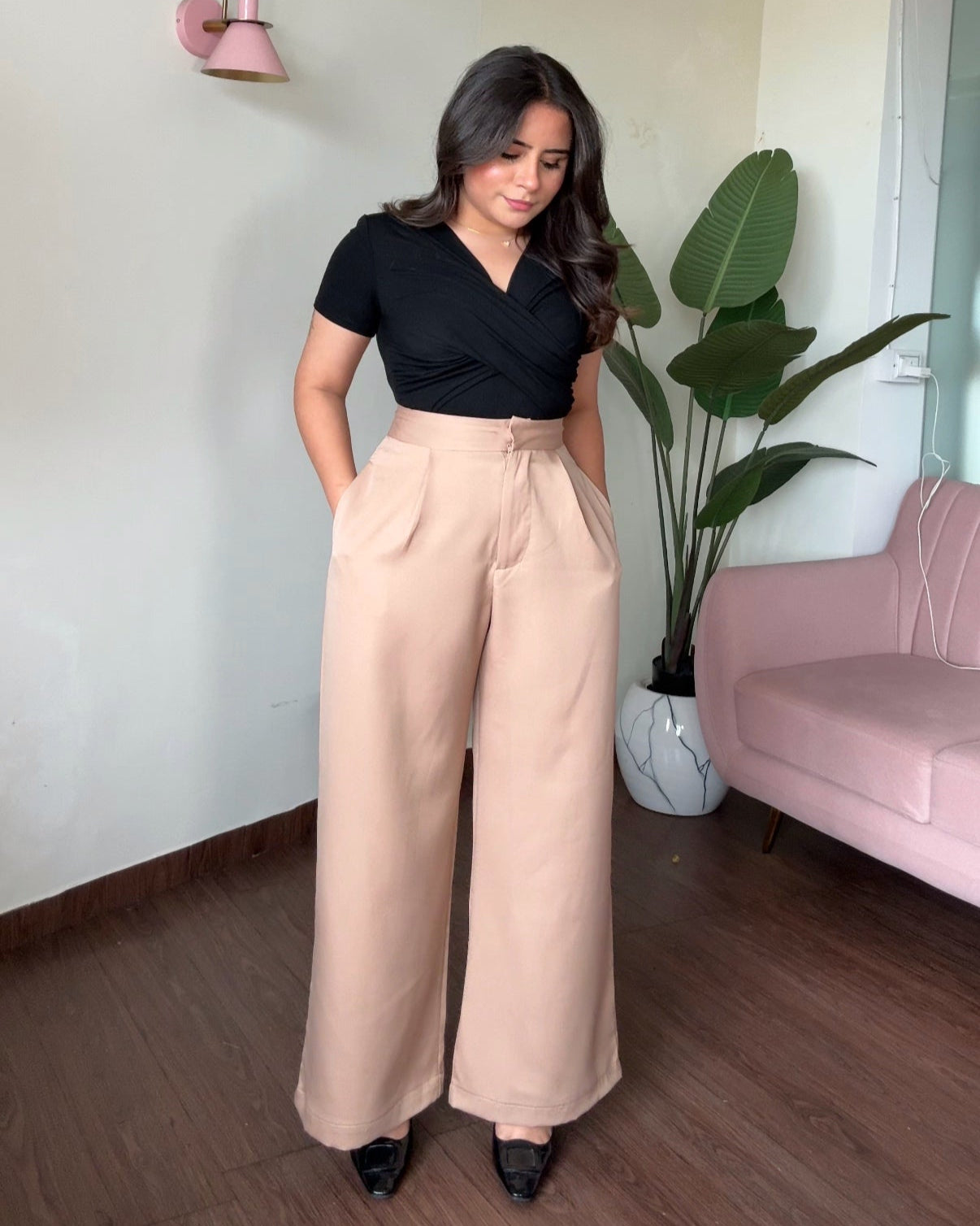 Super Wide Legged Premium High Waisted Pants