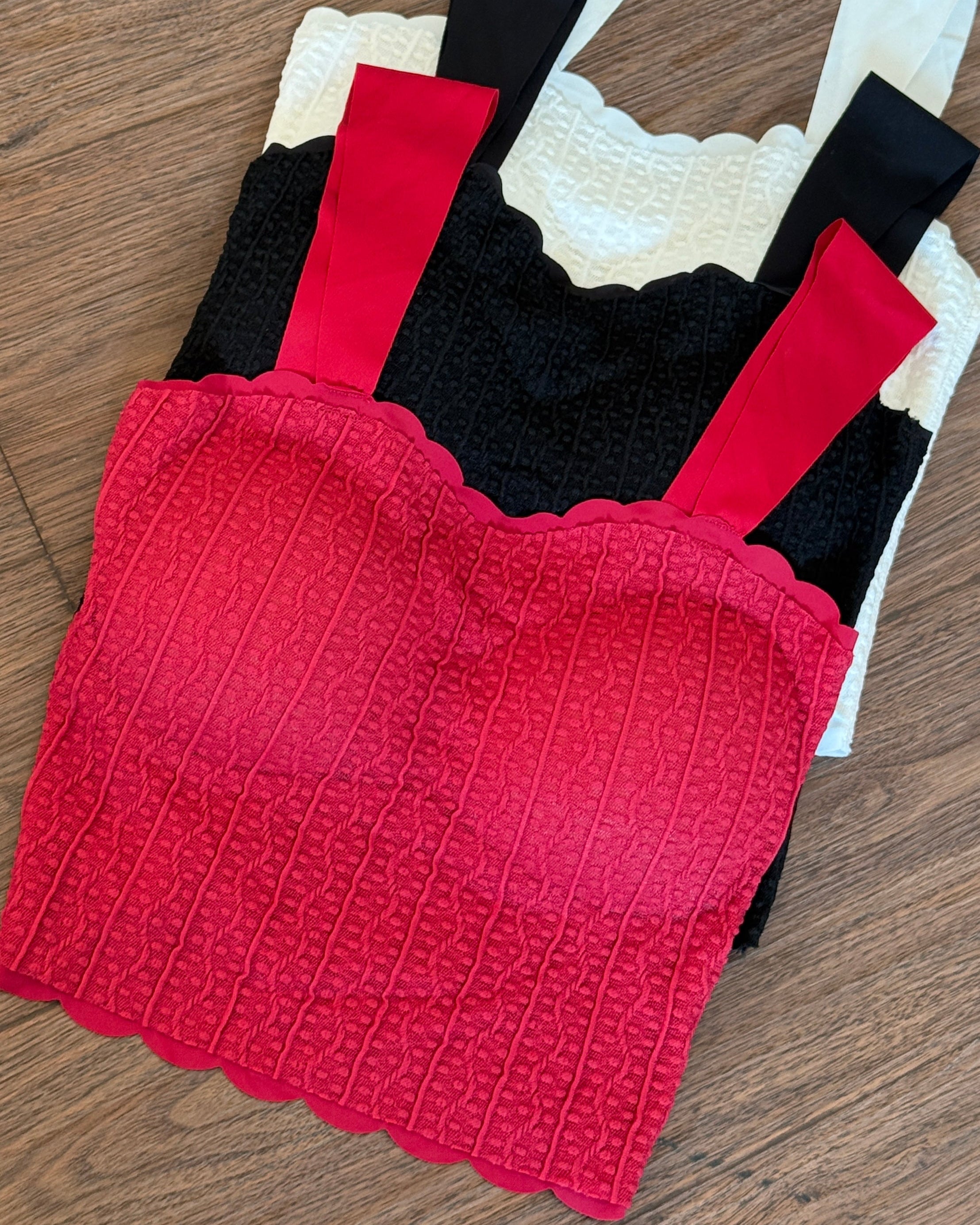 Textured Padded Cami Top Bundle