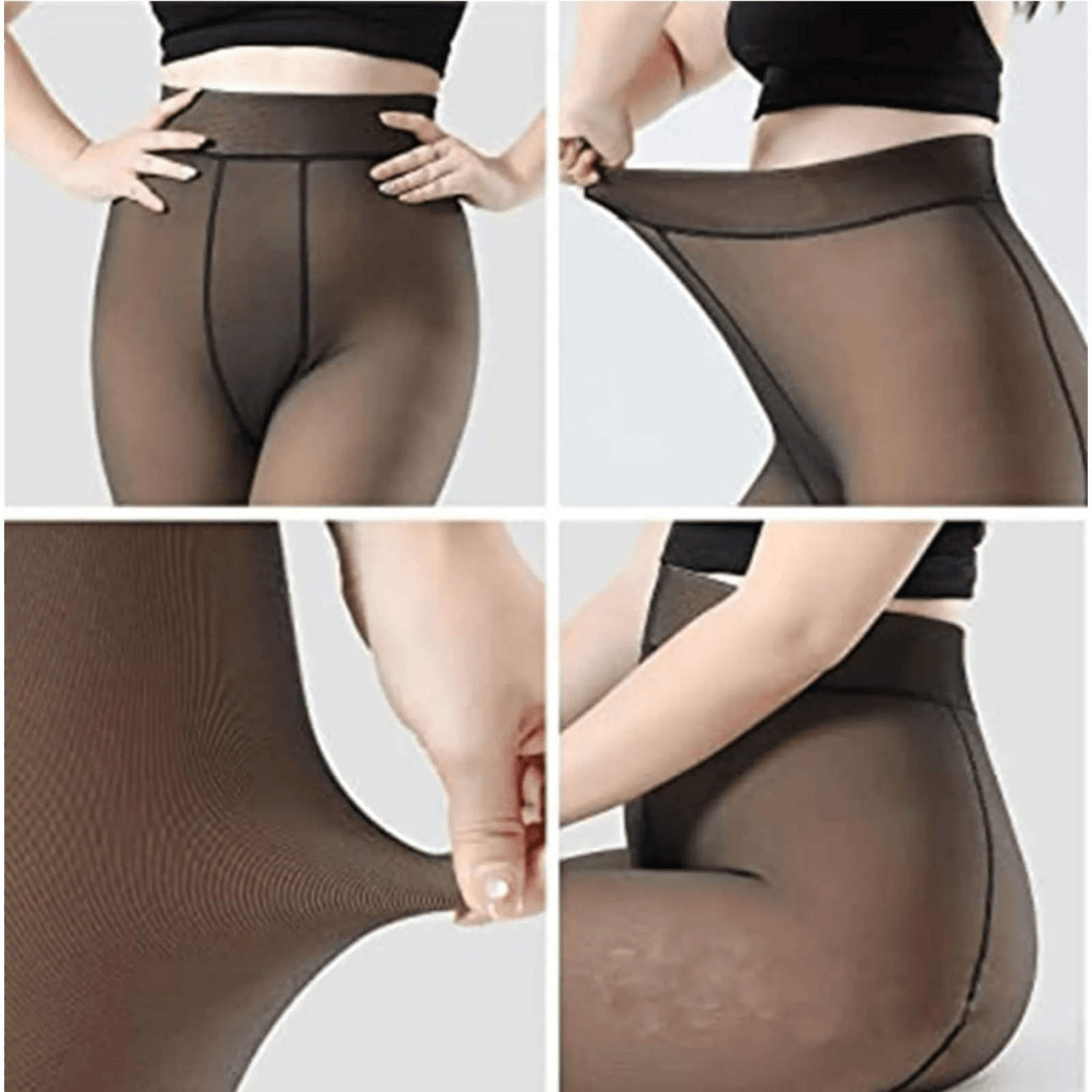 Women Warm Fleece Lined Stockings