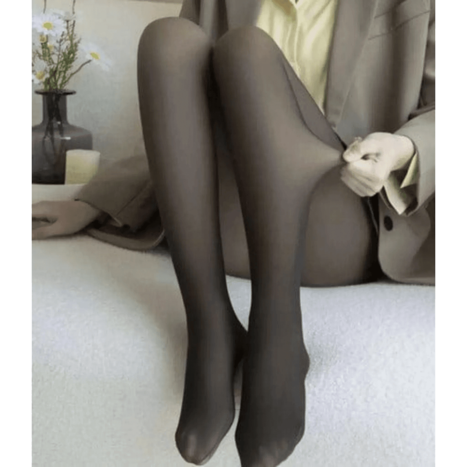 Women Warm Fleece Lined Stockings