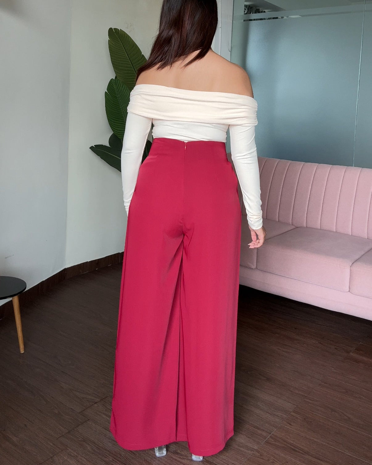 Wide Legged Pleated Korean Pants