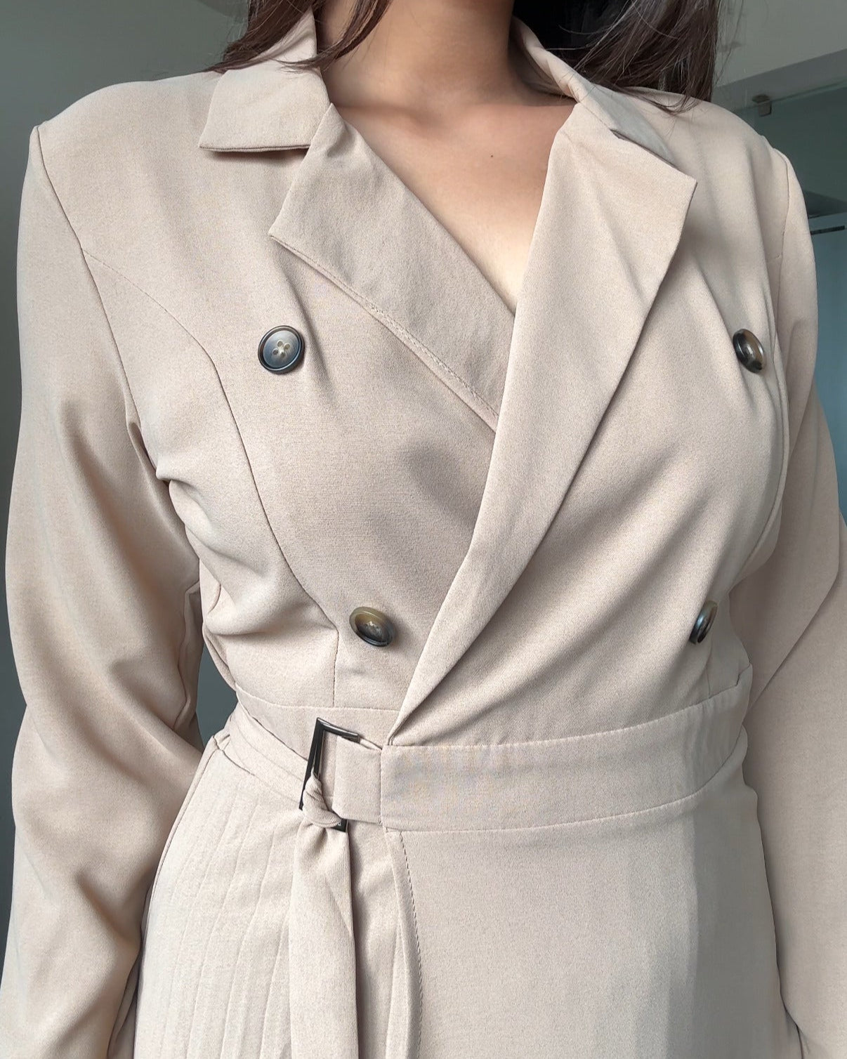 Wrap-Around Blazer Dress